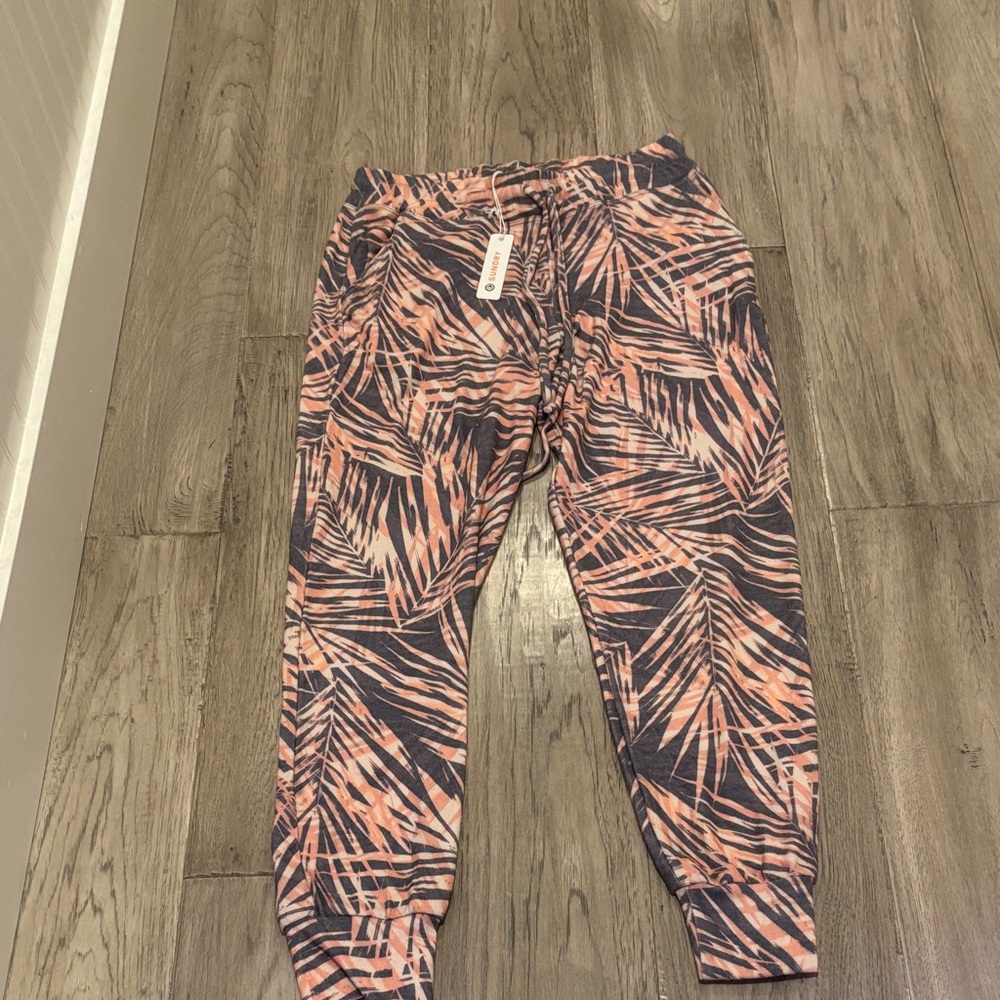 Tropical Print Kids Joggers